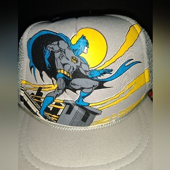 Just 4 Kids Vintage Batman DC Comics Kids Snapback Hat 1982 Graphic Print - Picture 7 of 10
